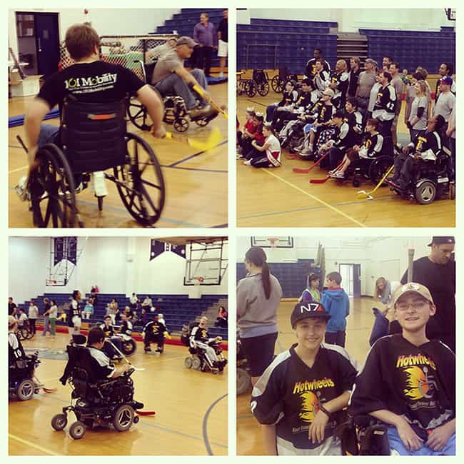 hotwheels vs 101 mobility adaptive hockey