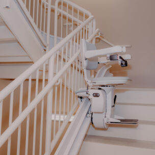 bruno elite curved stairlift.