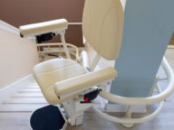 harmar helix curved stairlift.