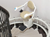 Savaria Stairfriend Curved Stairlift.