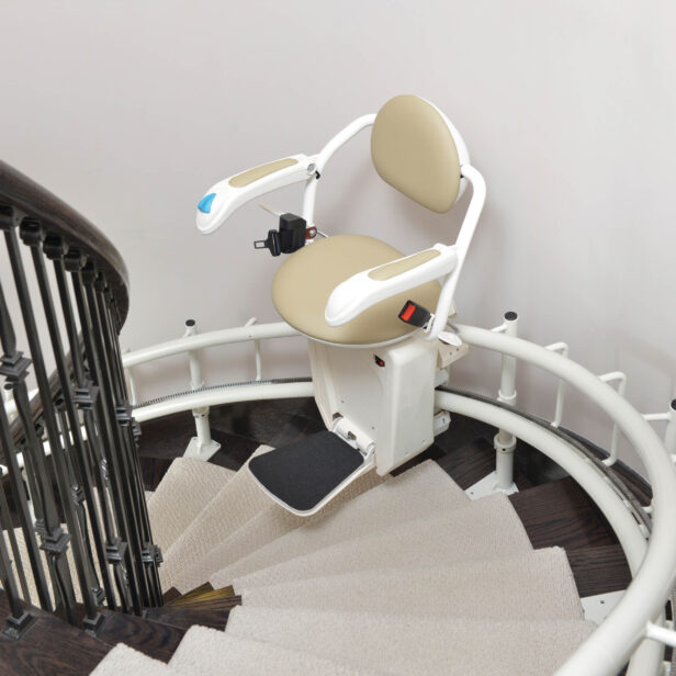 Savaria Stairfriend Curved Stairlift.