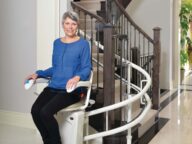 Savaria Stairfriend Curved Stairlift.