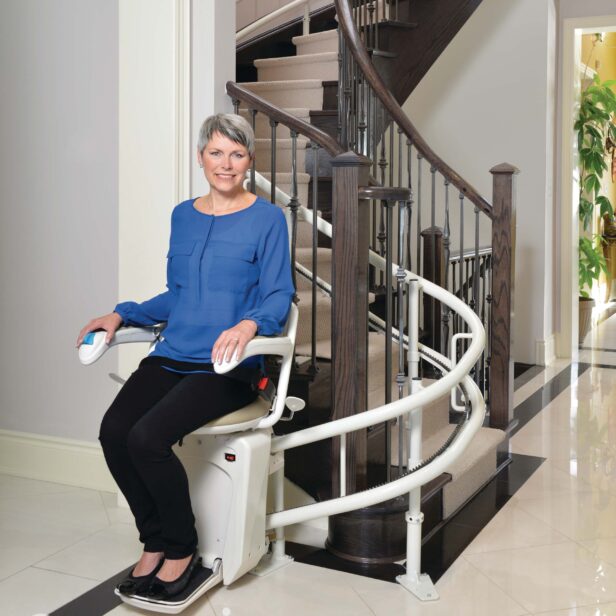 Savaria Stairfriend Curved Stairlift.