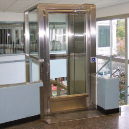 savaria V-1504 Lux vertical platform lift.