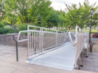 aluminum wheelchair ramp.