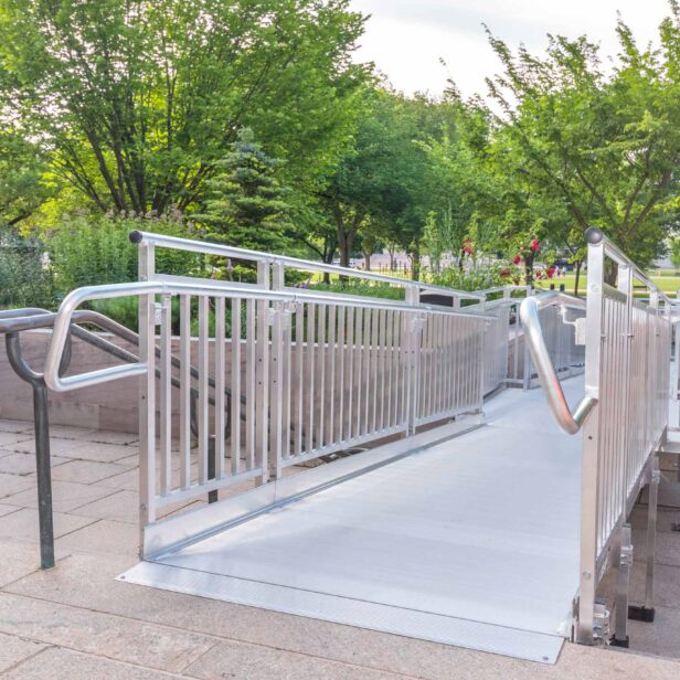 aluminum wheelchair ramp.