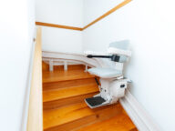 bruno elite curved stairlift.