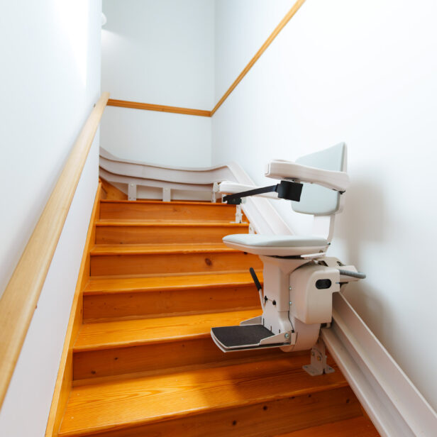 bruno elite curved stairlift.