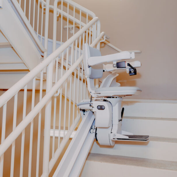 bruno elite curved stairlift.