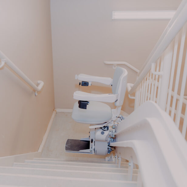 bruno elite curved stairlift.