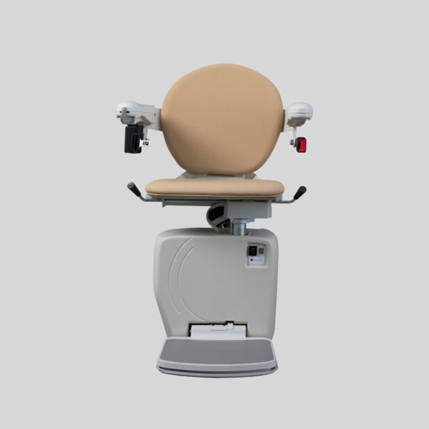 handicare 4000 outdoor stairlift with a tan seat.