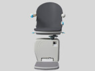 handicare 4000 outdoor stairlift gray seat.