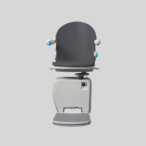 handicare 4000 outdoor stairlift gray seat.